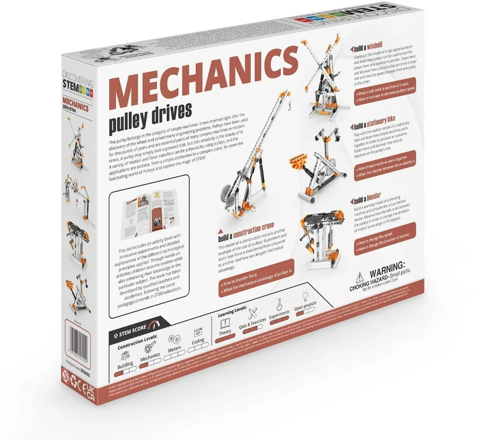 Mokslinis rinkinys „MECHANIKA: skriemulių pavaros“
