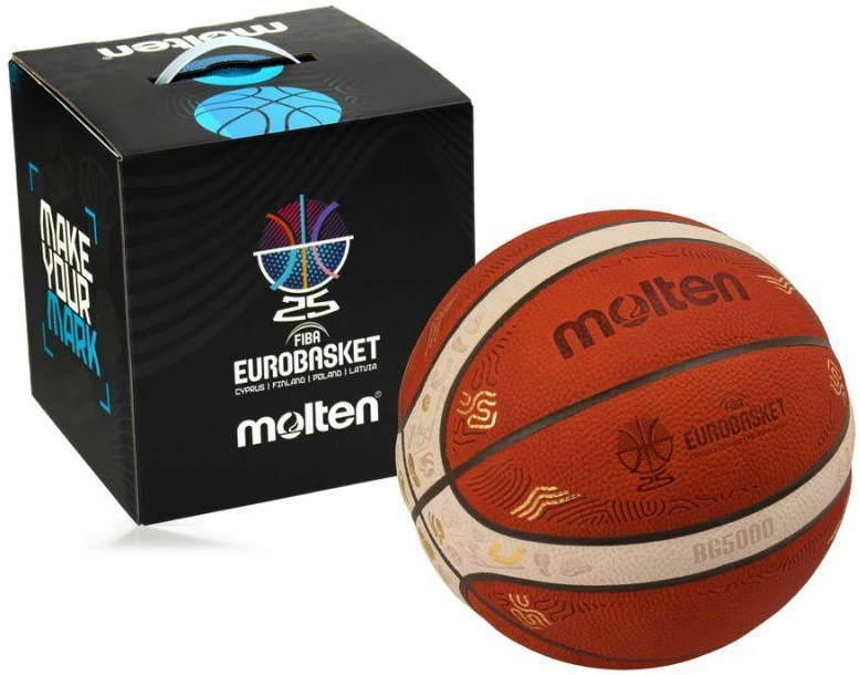 Krepšinio kamuolys competition MOLTEN B7G5000-E5Z FIBA Eurobasket 2025