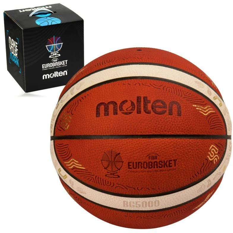 Krepšinio kamuolys competition MOLTEN B7G5000-E5Z FIBA Eurobasket 2025