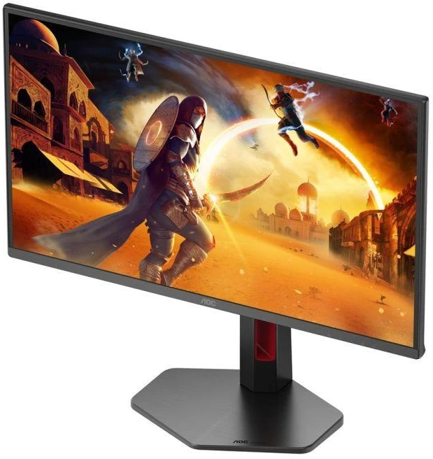 Monitorius AOC Q25G4SR, 24,5 colio, IPS, QHD jungtis, 16:9, 300 Hz, 1 ms, 2560 x 1440 pikselių, 400 cd/m2, HDMI jungtys: 2, juodas