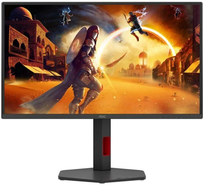 Monitorius AOC Q25G4SR, 24,5 colio, IPS, QHD jungtis, 16:9, 300 Hz, 1 ms, 2560 x 1440 pikselių, 400 cd/m2, HDMI jungtys: 2, juodas