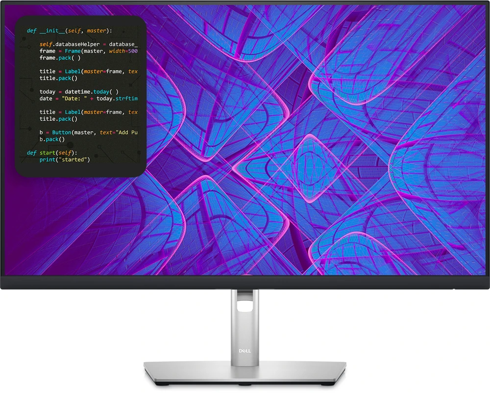 Monitorius Dell P2723QE, 27", IPS, 3840 x 2160, 60 Hz,	350 cd/m², Juodos/Sidabrinės spalvos