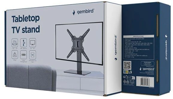 Laikiklis Gembird Stojak pod TV (sukamasis), 23'' - 55''