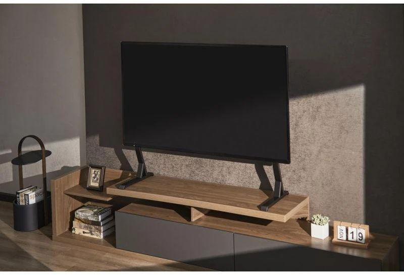 Laikiklis Gembird TVS-D90F-01 Tabletop TV stand, 45" - 90", juodas