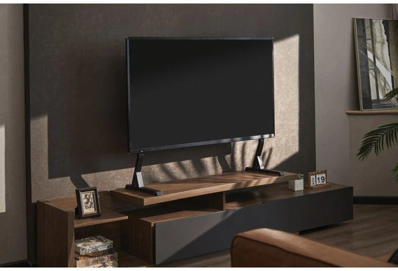 Laikiklis Gembird TVS-D90F-01 Tabletop TV stand, 45" - 90", juodas