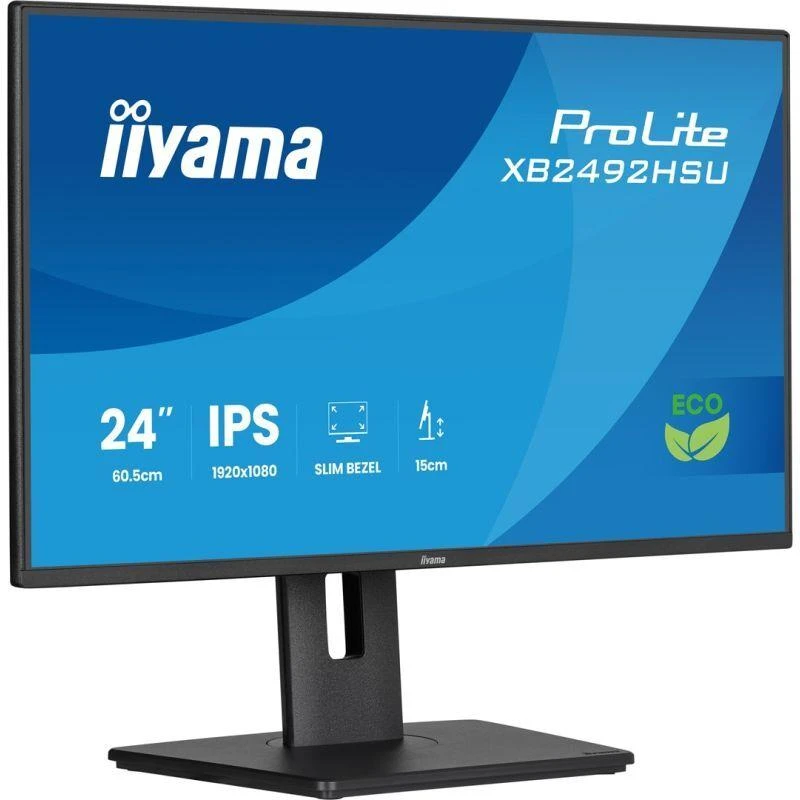 iiyama ProLite XB2492HSU-B1 computer monitorius 60.5 cm (23.8") 1920 x 1080 pikselių Full HD LED Juodas