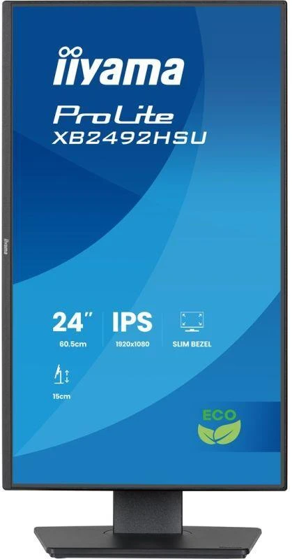 iiyama ProLite XB2492HSU-B1 computer monitorius 60.5 cm (23.8") 1920 x 1080 pikselių Full HD LED Juodas