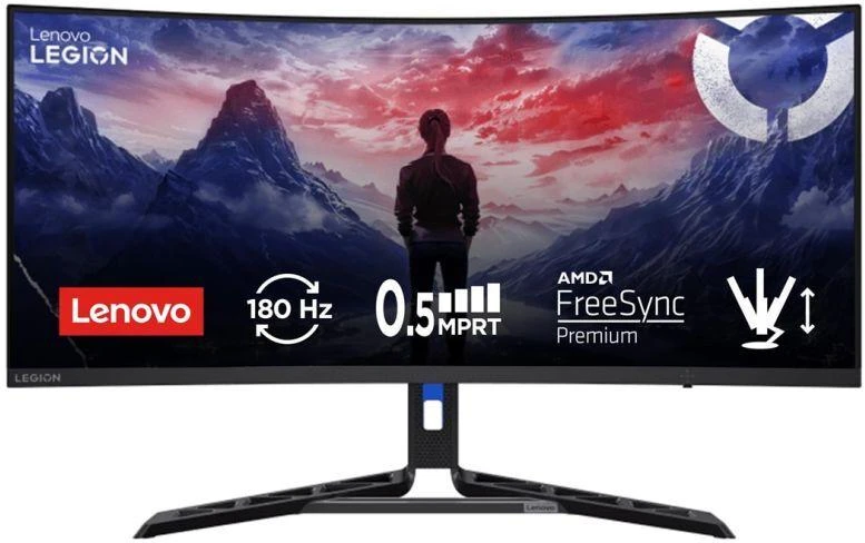 Monitorius Lenovo Legion R34w-30 34" UWQHD VA 180Hz Apsauga nuo akinimo HDMI, DP Varnų juoda