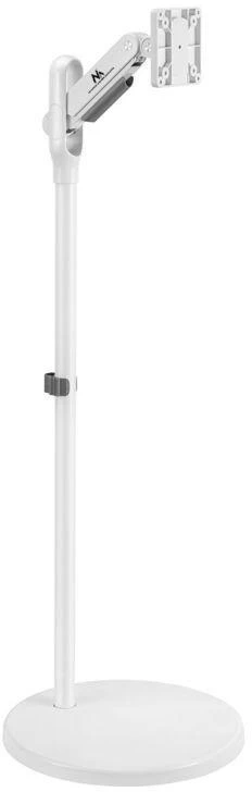 Laikiklis Mobilny „Maclean“ mobilus grindų stovas monitoriui/televizoriui, dujinė spyruoklė, 17"-35", 2-10 kg, baltas, MC-970W