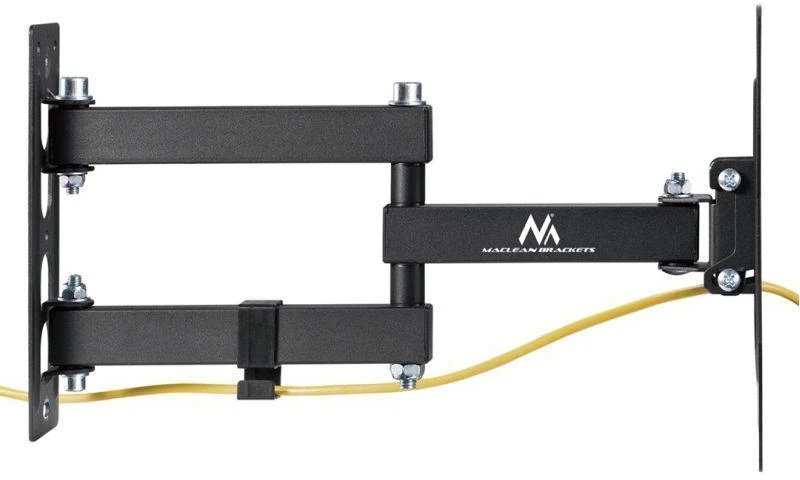 Maclean MC-700N TV Monitorius sieninis laikiklis Universalus max VESA 200x20 23"-43" 30kg Juodas Prailginamas pakreipimas mažiems televizoriams