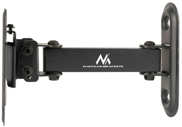 Maclean MC-416 TV Monitorius sieninis laikiklis 13"-32" 30kg Pakreipti Pasukti maks. VESA 100x100 Juodas milteliniu būdu padengtas LED OLED LCD universalus laikiklis