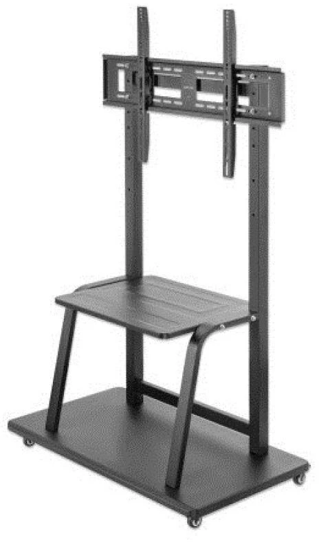 Laikiklis Manhattan 462334 mobilus LED/LCD/interaktyvios baltos lentos televizoriaus stovas, 37–100", 150 kg, su lentyna