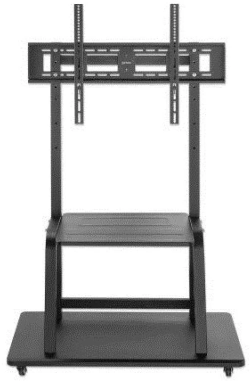 Laikiklis Manhattan 462334 mobilus LED/LCD/interaktyvios baltos lentos televizoriaus stovas, 37–100", 150 kg, su lentyna