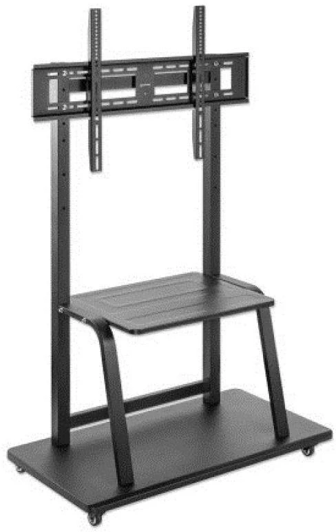 Laikiklis Manhattan 462334 mobilus LED/LCD/interaktyvios baltos lentos televizoriaus stovas, 37–100", 150 kg, su lentyna