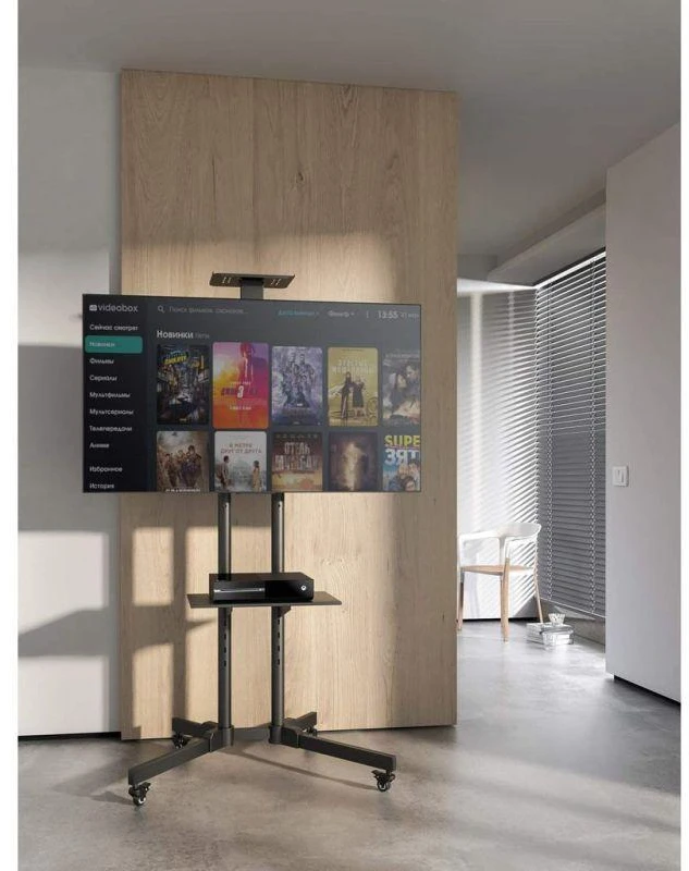 Manhattan 461238 monitoriaus laikiklis arba stovas 177,8 cm (70") Juoda