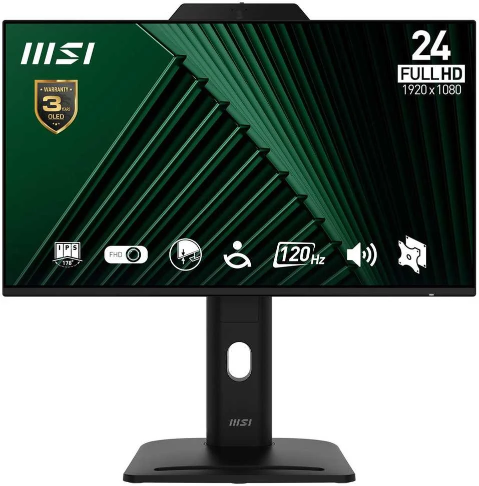 Monitorius MSI PRO MP242PMG / 23.8″ / FHD / IPS / 120Hz / 1ms (MPRT) / juodos spalvos – adjustable stand