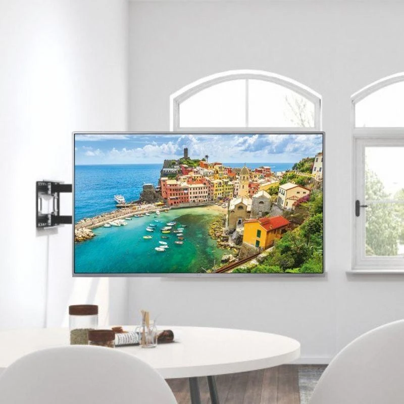 TECHLY sieninis laikiklis, ištraukiama rankena iki 1015 mm LCD 43-80 colių Juodas
