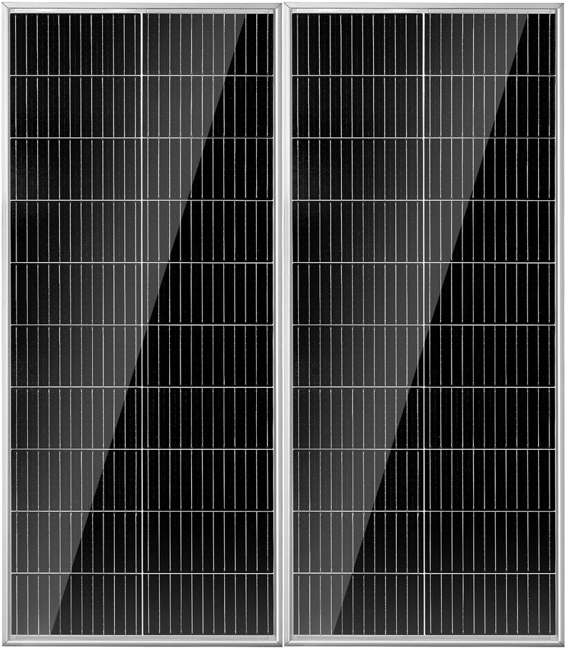 VEVOR 200W monokristalinis saulės kolektorių komplektas