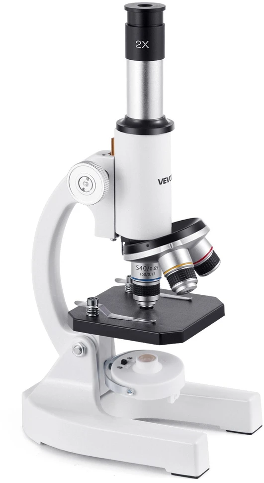 VEVOR Profesionalus monokulinis mikroskopas 40-2000X