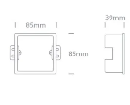 Montavimo dėžutė, 68006N/BOX, skirta LED25365