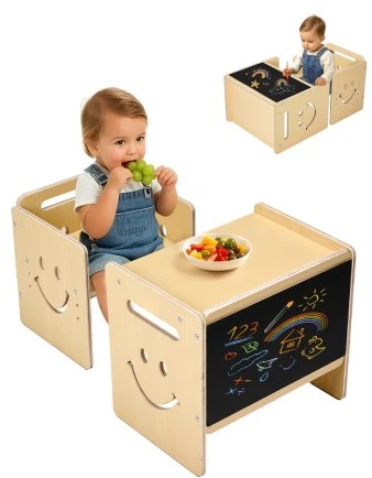 VEVOR Montessori vaiko stalas su kėde ir lenta