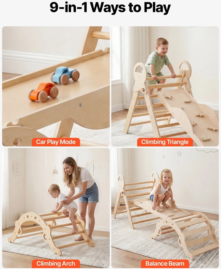 VEVOR Piklerio trikampio rinkinys vaikams, 9-in-1