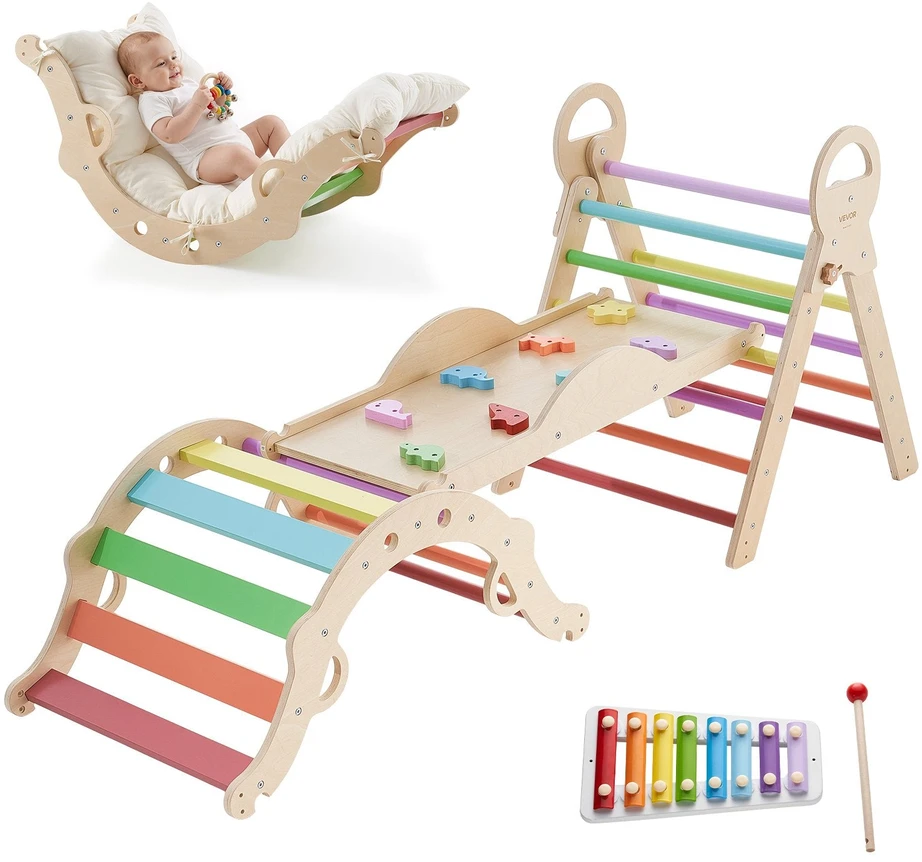 VEVOR Montessori laipiojimo rinkinys vaikams, 9-in-1