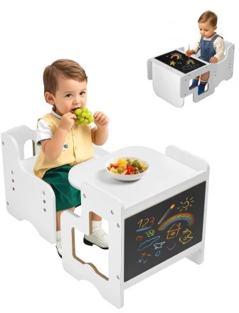 VEVOR Montessori staliukas ir kėdutė su lentos paviršiumi