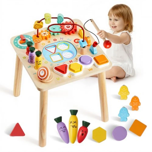 Vevor Montessori veiklos staliukas mažyliams 1–3 m.