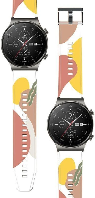 Dėklas Moro apyrankė silikoninė laikrodžio apyrankė Huawei Watch GT2 Pro, raštas 8