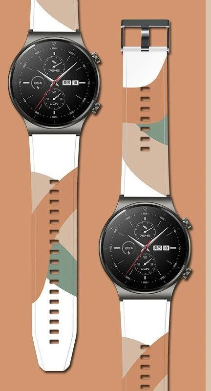 Dėklas Moro band apyrankė Huawei Watch GT2 Pro, silikoninė laikrodžio apyrankė su raštu 4