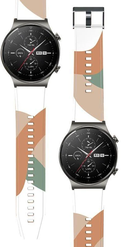 Dėklas Moro band apyrankė Huawei Watch GT2 Pro, silikoninė laikrodžio apyrankė su raštu 4