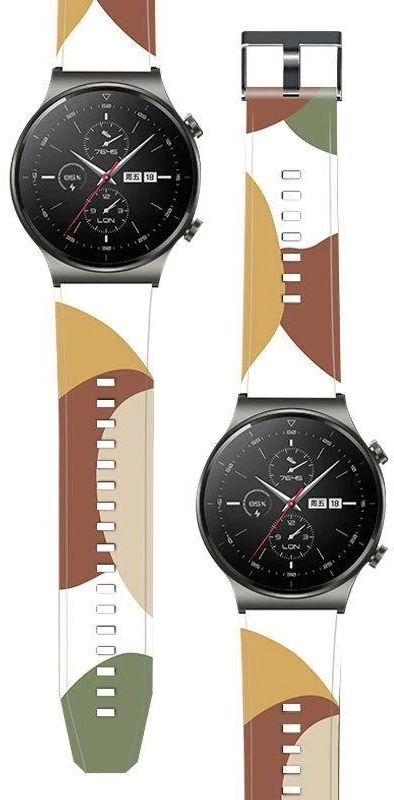 Dėklas Moro dirželis Huawei Watch GT2 Pro, silikoninė apyrankė, raštas 5