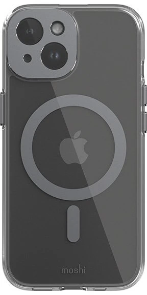 Dėklas Moshi iGlaze MagSafe do iPhone 15 (Meteorite Gray)