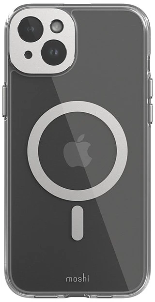 Moshi iGlaze MagSafe - dėklas skirtas Apple iPhone 15 Plus Luna Sidabrinis