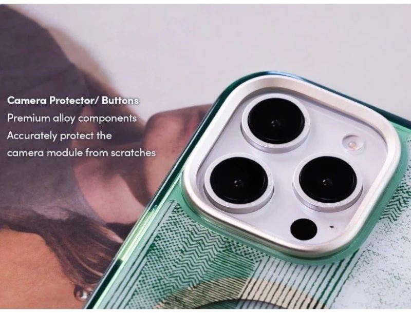 Moshi iGlaze MagSafe - dėklas skirtas Apple iPhone 16 Pro Max Sunlit Žalias