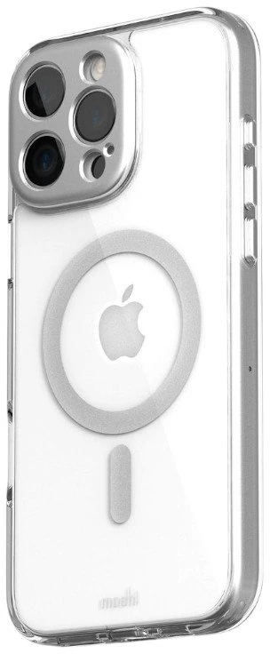 Moshi iGlaze MagSafe - dėklas skirtas Apple iPhone 16 Pro Max Luna Sidabrinis