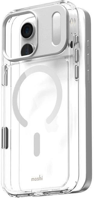 Moshi iGlaze MagSafe - dėklas skirtas Apple iPhone 17 Pro Max Luna Sidabrinis