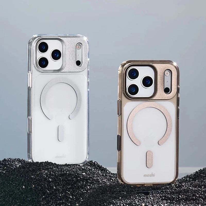 Moshi iGlaze MagSafe - dėklas skirtas Apple iPhone 17 Pro Max Luna Sidabrinis
