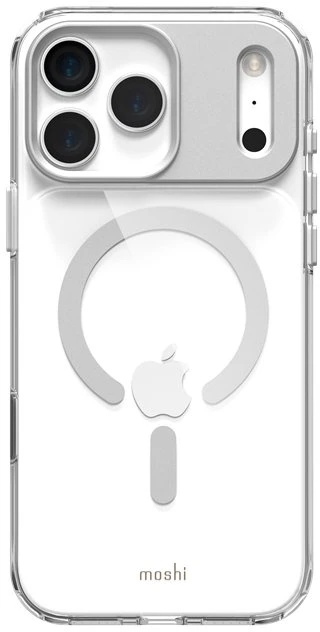 Moshi iGlaze MagSafe - dėklas skirtas Apple iPhone 17 Pro Max Luna Sidabrinis