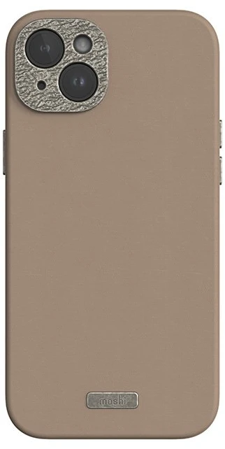 Moshi Napa MagSafe - Leather dėklas skirtas Apple iPhone 15 Plus Woodsmoke Brown