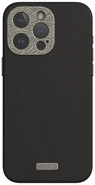 Dėklas Moshi Napa MagSafe - Leather case for Apple iPhone 15 Pro Max Midnight Juodas