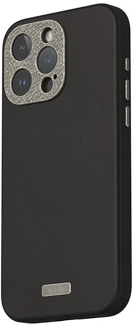 Dėklas Moshi Napa MagSafe - Leather case for Apple iPhone 15 Pro Max Midnight Juodas