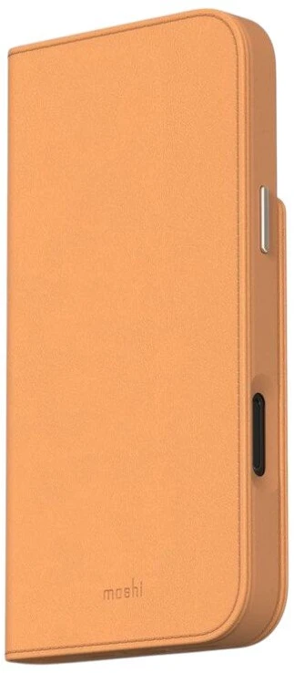 Moshi Overture MagSafe - 3-in-1 Leather Flip dėklas skirtas Apple iPhone 16 Pro Caramel Brown