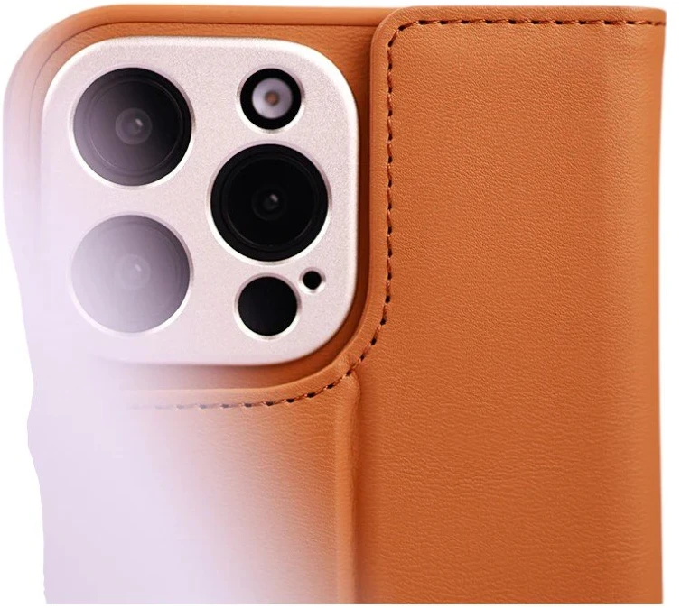 Moshi Overture MagSafe - 3-in-1 Leather Flip dėklas skirtas Apple iPhone 16 Pro Caramel Brown