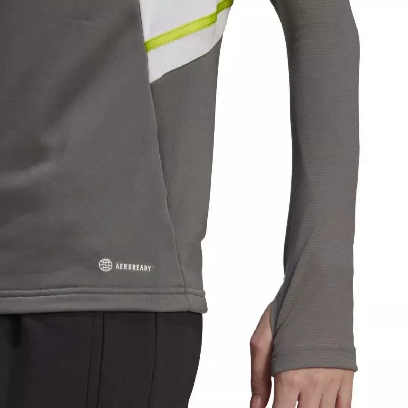 Moterims adidas Condivo 22 treniruočių džemperis pilkas HD2308