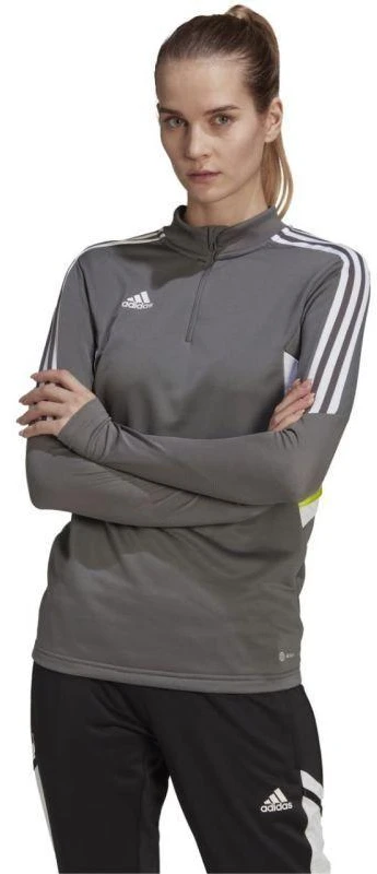 Moterims adidas Condivo 22 treniruočių džemperis pilkas HD2308