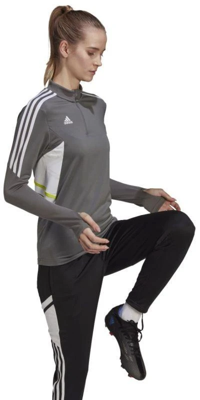 Moterims adidas Condivo 22 treniruočių džemperis pilkas HD2308