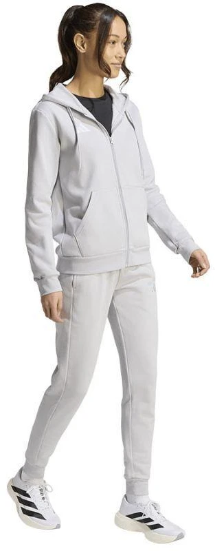 Moterims adidas Entrada 26 džemperis su pilnu užtrauktuku, pilkas KF5936