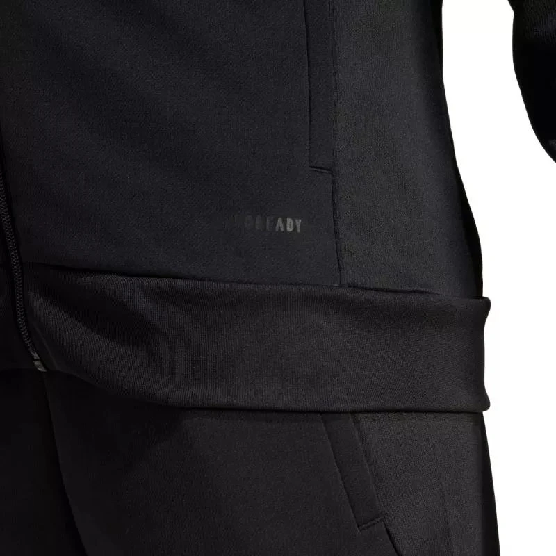 Moterims adidas Tiro 25 Sportinis džemperis su pilnu užtrauktuku, juodas JD9079